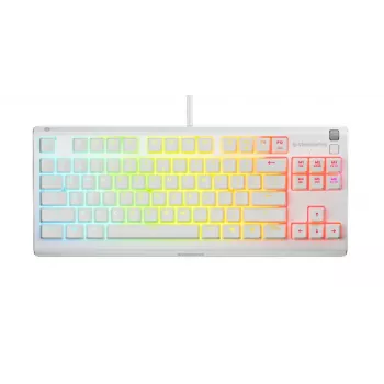 Tastatūra SteelSeries Apex 3 TKL US, balta