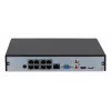 Tīkla video ierakstītājs DAHUA Lite NVR2108HS-8P-4KS3 — 8 kanāli, 4K maks., SATA HDD, 1U, PoE