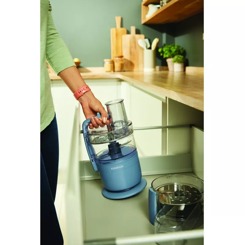 Virtuves kombains Kenwood FDP23.140GY MultiPro Go — kompakts portatīvais smalcinātājs, pelēks