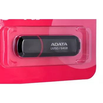 ADATA 64GB DashDrive UV150 USB zibatmiņa USB Type-A 3.2 Gen 1 (3.1 Gen 1) Melna