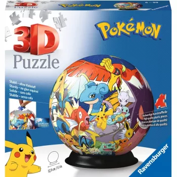 Ravensburger Pokemon 3D puzle 72 gab. Karikatūras