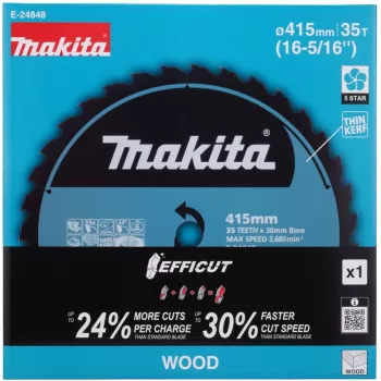 Makita E-24848 zāģa asmens EFFICUT bezvadu ripzāģim HS013G griešanas platums 2.30 (E-24848)