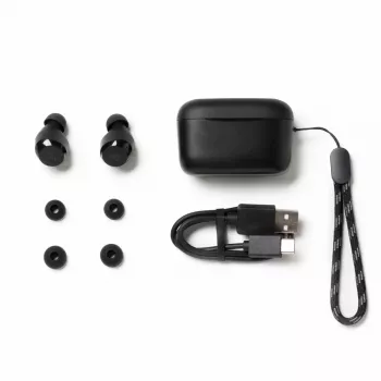 Bezvadu austiņas Anker A25i — Bluetooth, intraaurālās, melnas