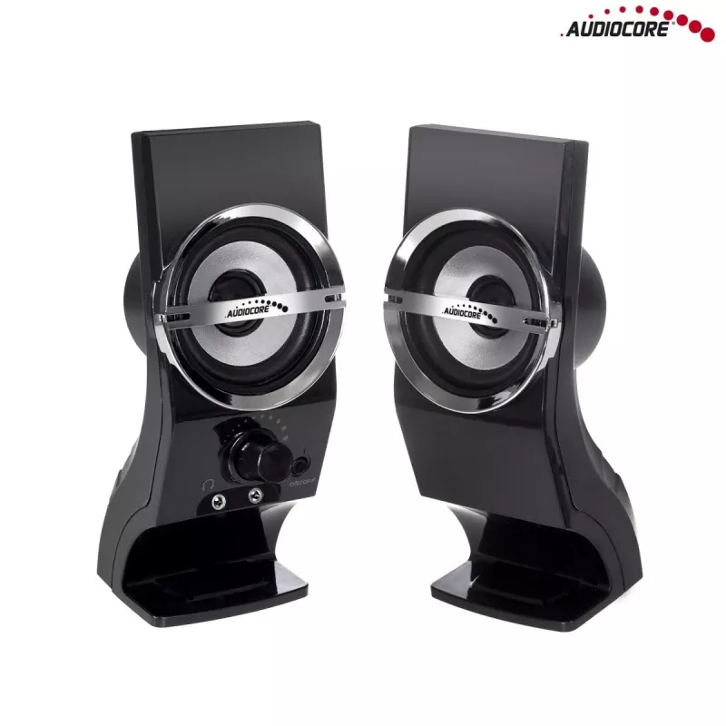 Audiocore AC805 stereo skaļruņi 2.0 PC 6W melni