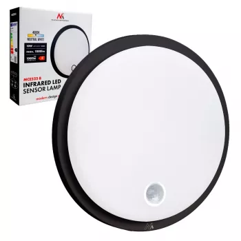 LED āra sienas lampa ar PIR sensoru MACLEAN MCE525 B