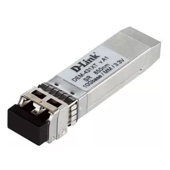 D-Link 10GBase-SR SFP+ uztvērējs, 80/300m, šķiedra, 10000 Mbit/s, SFP+, LC, 50/125, 62.5/125 µm, SR