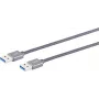 ShiverPeaks USB kabelis S/CONN 13-37020 USB 3.2 Gen 2 1m Pelēks