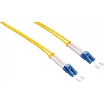 LogiLink optiskās šķiedras patch kabelis LC viensvieda (M) - LC viensvieda (M) 10 m duplekss 9/125 µm OS1/OS2 halogēns nesaturošs dzeltens