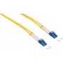 LogiLink optiskās šķiedras patch kabelis LC viensvieda (M) - LC viensvieda (M) 10 m duplekss 9/125 µm OS1/OS2 halogēns nesaturošs dzeltens