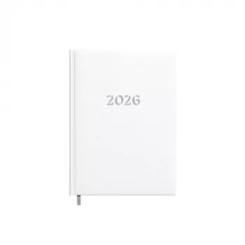 Plānošanas piezīmju grāmatiņa kalendārs 2026 A5 balta