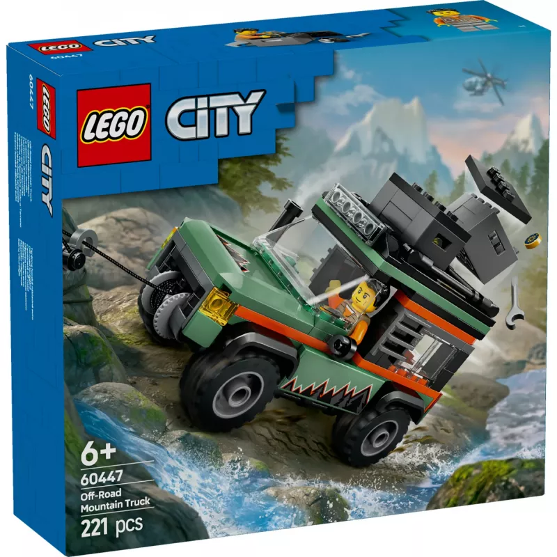 LEGO City Bezceļu SUV 4x4 būvēšanas komplekts 60447 — 221 detaļa, 1 minifigūra, vecumam no 6 gadiem