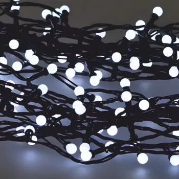 LED virkne Extralink 200 spuldzes auksti baltā krāsā, diametrs 3+ mm, garums 16 m