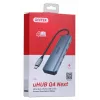 UNITEK uHUB Q4 USB-C centrmezgls 4 porti 5000 Mbit/s Pelēks
