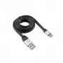 Sbox USB 2.0–Type-C kabelis, melns/sudrabs, 1.5 m, 2.4 A