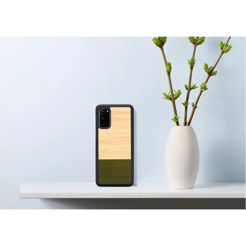 Telefona maciņš man and wood Galaxy S20 bambusa mežs melns — aizsargmaciņš Samsung Galaxy S20