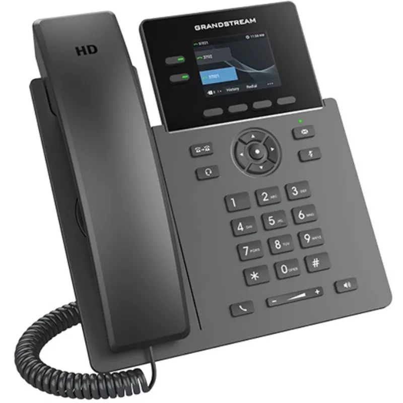 IP telefons Grandstream GRP2610, 2 līnijas, HD audio, VoIP