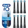 Oral-B IOUR8BK 8-pack melnas rezerves birstes galviņas