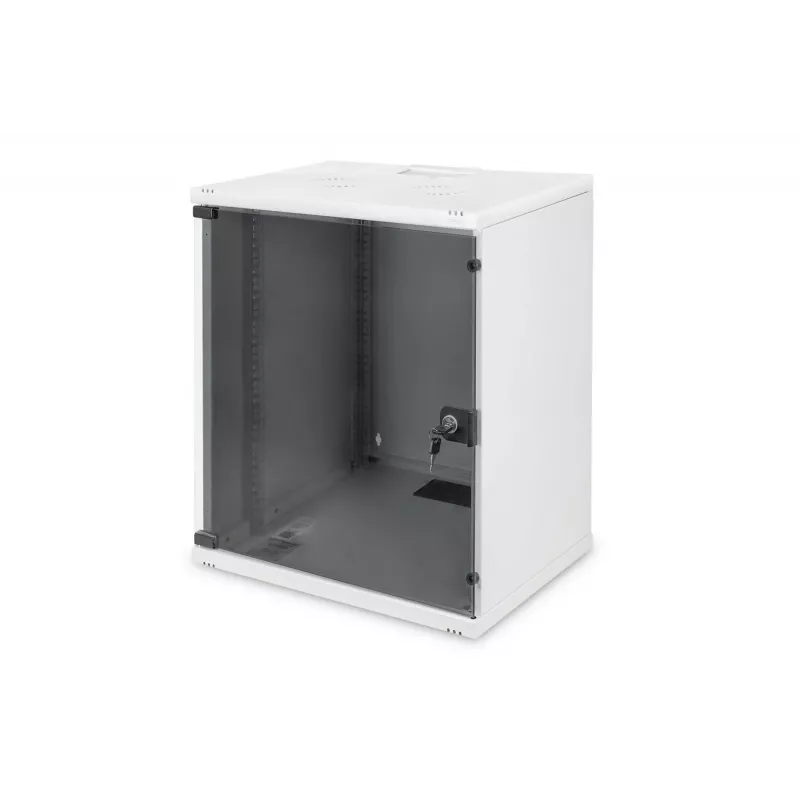 DIGITUS Compact Series DN-19 12-U-S-1 - Sienas skapis - Gaiši pelēks, RAL 7035 - 12U - 48,3 cm (19 inch) (DN-19 12-U-S-1)
