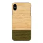 Viedtālruņa maciņš man and wood iPhone X/XS — bambusa mežs melns