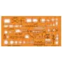 STANDARDGRAPH Zeichenschablone NATO Truppenzeichen 8355 oranža (8355)