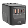 Ceļojumu adapteris BlitzWolf BW-TA2 5-in-1 ar 2×USB Power Delivery 100W, daudzformātu kontaktligzda