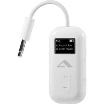 ALOGIC ABTTX1-WH Bluetooth audio raidītājs ar 3.5 mm ligzdu un zemu latentumu