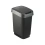 Atkritumu tvertne Rotho Twist 50 L taisnstūra polipropilēns, 50 L, 602×298×401 mm, melna