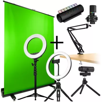 Streamplify Streaming komplekts V2 - CAM, MIC, Light 10, Light 14, SCREEN LIFT, HUB CTRL7