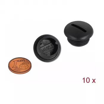 Caurules vāciņš DeLOCK 60230 Melns Neilons M16 x 1,5