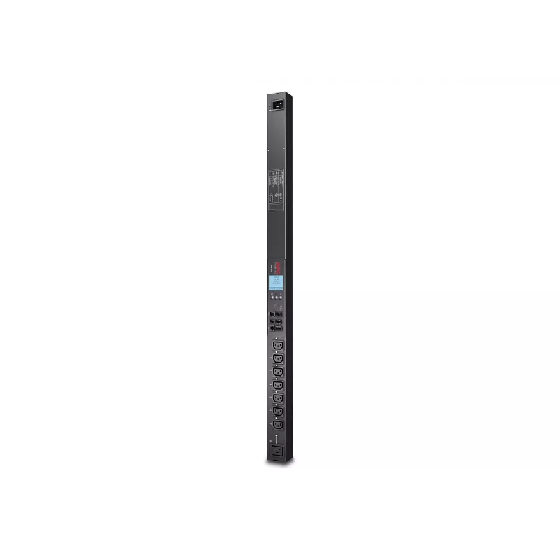 APC Rack PDU 2G, Pārslēdzams, ZeroU, 20A/208V, 16A/230V, (7) C13 un (1) C19
