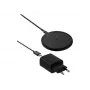 Bezvadu lādētājs Belkin WIA012KQBK 15W ar 20W barošanas adapteri, melns