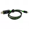 USB kabelis RealPower A/Micro-USB B 0.75m