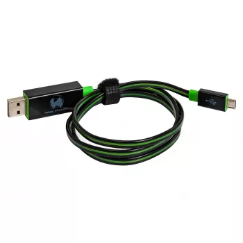 USB kabelis RealPower A/Micro-USB B 0.75m