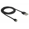 USB kabelis DeLOCK 85724 USB 2.0 1,1 m Melns