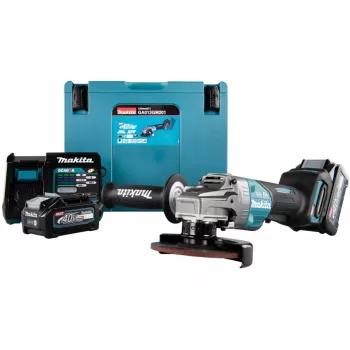 Makita GA013GM201 - Leņķa slīpmašīna - Bezvadu - 125 mm - 2 Akumulatori, Lādētājs Iekļauts - 40 V (GA013GM201)