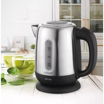 Elektriskā tējkanna Maestro MR-027 1.2 L 1630 W nerūsējošais tērauds, pretkaļķa filtrs, ūdens līmeņa indikators