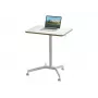 Datorgalda virsma Leitz Square Aluminium White 600x800x750mm