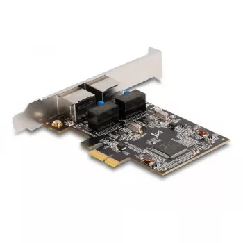 Delock PCI Express x1 karte ar 2 x RJ45 Gigabit LAN RTL8111 (88615)