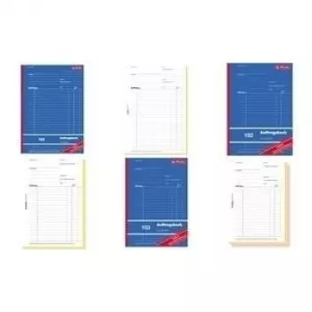 Herlitz 880534 Pasūtījumu grāmata A5, 3 x 40 lapas, paškopējošas