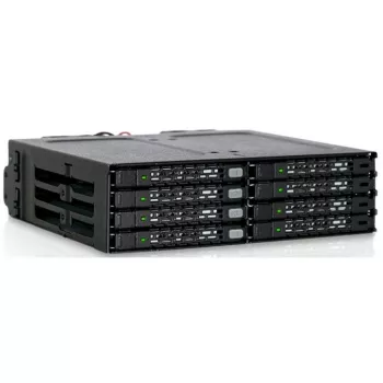 ICY DOCK ToughArmor MB998IP-B - 8 nodalījumu 2,5 inch SAS/SATA SSD un HDD (7mm) aizmugurējā plate