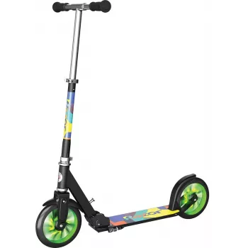 Scooteris Razor A5 Lux Light-Up — alumīnija rāmis, 20 cm PU mirdzoši riteņi, salokāms, max slodze 100 kg