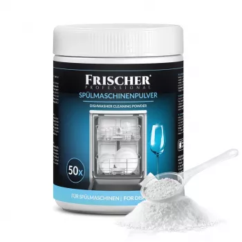 Trauku mazgājamās mašīnas tīrīšanas pulveris FRISCHER FR00122_1000, 1 kg, plastmasas burkā