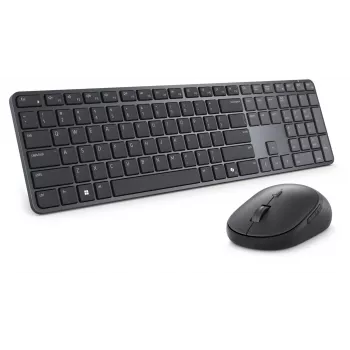 DELL Pro 7 Slim KM726 tastatūra un pele komplektā, RF bezvadu + Bluetooth, US International QWERTY, melna