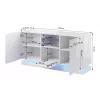 kumode QIU 2D1K 150x41.5x75 melns glancēts/melns glancēts