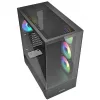 PC korpuss Sharkoon AK6 RGB, ATX, Melns