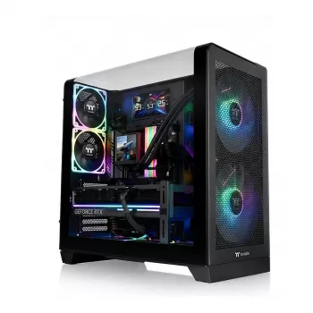 Vidēja torņa korpuss THERMALTAKE View 390 TG Melns, rūdīta stikla paneļi, ATX/mATX/ITX atbalsts
