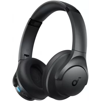 Austiņas Anker Soundcore Q11i, Bluetooth 5.0, līdz 20 h akumulators, iebūvēts mikrofons, tumši pelēka