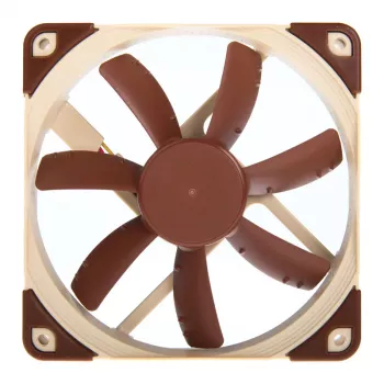 Noctua NF-S12A ULN 120 mm korpusa ventilators, 12 V, 600–800 RPM, 74,3 m³/h, 0,72 W, 2 ātrumi, 25 mm biezs