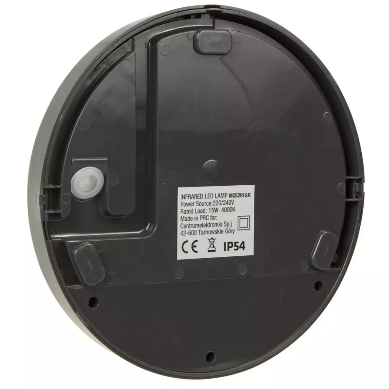 LED lampa 15W ar infrasarkano kustības sensoru MACLEAN MCE291 GR