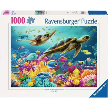 Puzle Ravensburger Blue Underwater World 1000 gabali, pieaugušajiem/pusaudžiem, standarta formāts